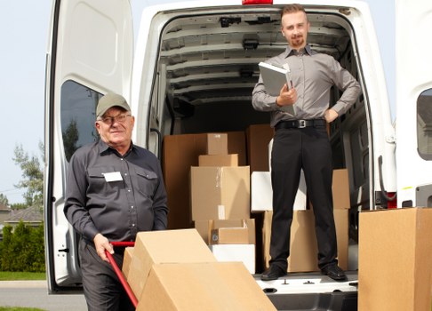 Local moving van handling furniture transport in Watford