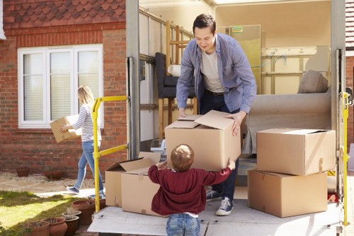 Movers helping with a home relocation in Watford