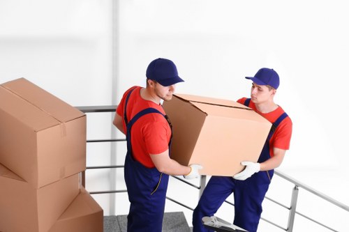 Removal van loaded for a local move in Watford
