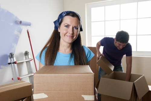 Commercial movers handling office furniture in Watford