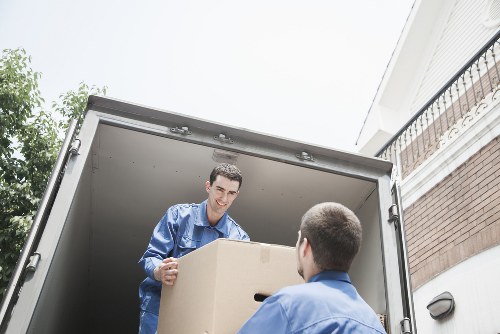 Professional team preparing a business move in a Watford office